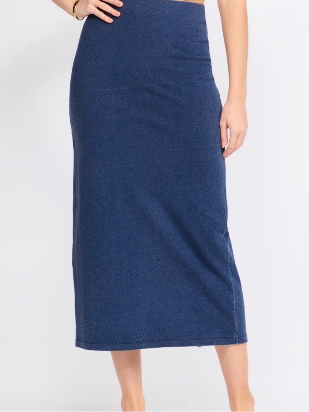 ZSupply Gail Denim Look Midi Skirt